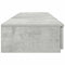 vidaXL Bed Drawers Concrete grey 140 x 36.5 x 16.5 cm Engineered wood
