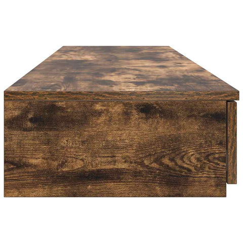 vidaXL Bed Drawers Smoked oak 140 x 36.5 x 16.5 cm Engineered wood