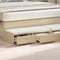 vidaXL Bed Drawers Sonoma oak 150 x 36.5 x 16.5 cm Engineered wood