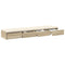 vidaXL Bed Drawers Sonoma oak 150 x 36.5 x 16.5 cm Engineered wood