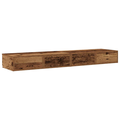 vidaXL Bed Drawers Old wood 150 x 36.5 x 16.5 cm Engineered wood