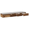 vidaXL Bed Drawers Old wood 150 x 36.5 x 16.5 cm Engineered wood