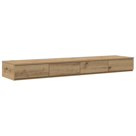 vidaXL Bed Drawers Artisan Oak 150 x 36.5 x 16.5 cm Engineered Wood