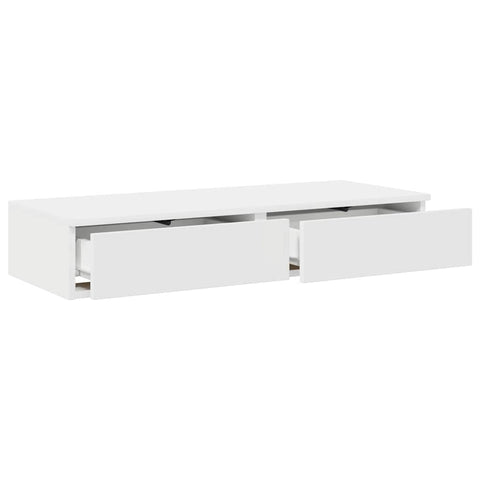 vidaXL Bed Drawers White 75 x 36.5 x 16.5 cm Engineered wood