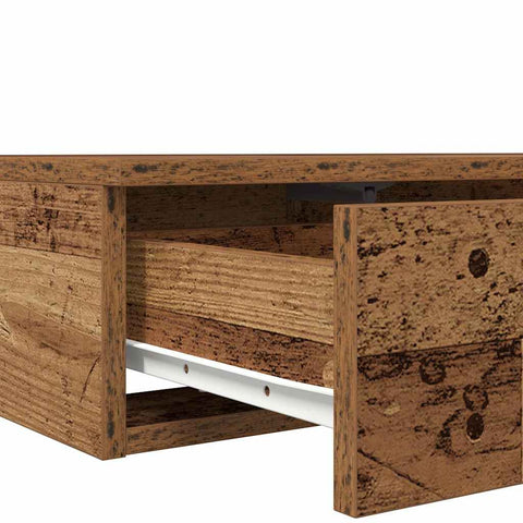 vidaXL Bed Drawers Old wood 75 x 36.5 x 16.5 cm Engineered wood