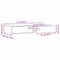 vidaXL Bed Drawers Old wood 75 x 36.5 x 16.5 cm Engineered wood