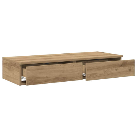 vidaXL Bed Drawers Artisan oak 75 x 36.5 x 16.5 cm Engineered wood