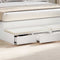 vidaXL Bed Drawers White 160 x 36.5 x 16.5 cm Engineered wood