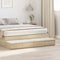 vidaXL Bed Drawers Sonoma oak 160 x 36.5 x 16.5 cm Engineered wood