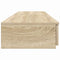 vidaXL Bed Drawers Sonoma oak 160 x 36.5 x 16.5 cm Engineered wood