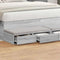 vidaXL Bed Drawers Grey sonoma 160 x 36.5 x 16.5 cm Engineered wood