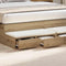 vidaXL Bed Drawers Artisan oak 160 x 36.5 x 16.5 cm Engineered wood