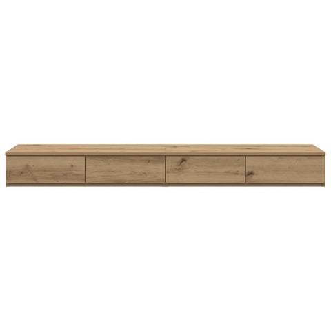 vidaXL Bed Drawers Artisan oak 160 x 36.5 x 16.5 cm Engineered wood