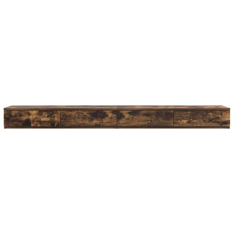 vidaXL Bed Drawers Smoked oak 180 x 36.5 x 16.5 cm Engineered wood