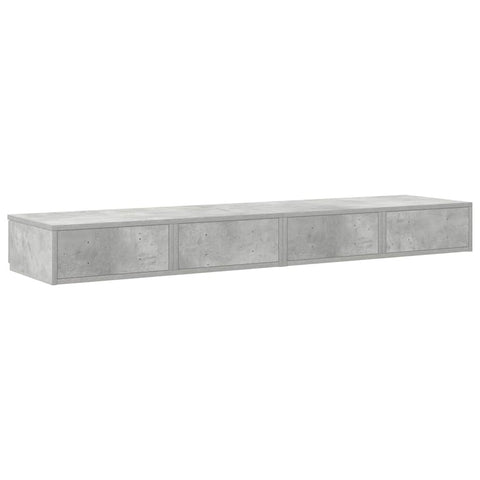vidaXL Bed Drawers Concrete grey 135 x 36.5 x 16.5 cm Engineered wood