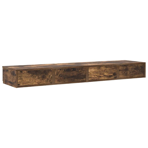 vidaXL Bed Drawers Smoked oak 135 x 36.5 x 16.5 cm Engineered wood