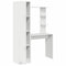 vidaXL Desk with Storage with Shelf 2 pcs White 78.5 x 37 x 154.5 cm