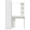 vidaXL Desk with Storage with Shelf 2 pcs White 78.5 x 37 x 154.5 cm
