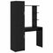 vidaXL Desk with Storage 2 pcs Black oak 78.5 x 37 x 154.5 cm