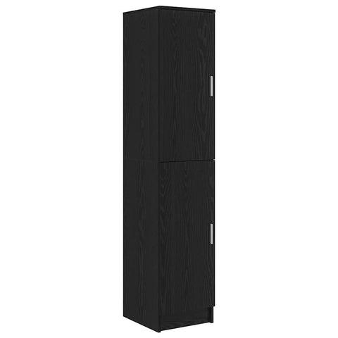 vidaXL Desk with Storage 2 pcs Black oak 78.5 x 37 x 154.5 cm