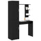 vidaXL Desk with Storage 2 pcs Black oak 78.5 x 37 x 154.5 cm