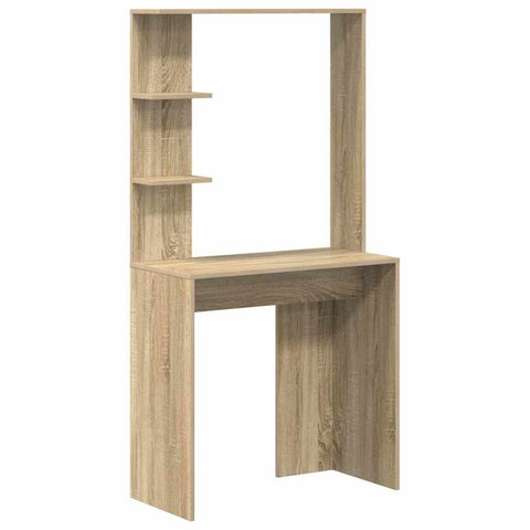 vidaXL Desk with Storage 2 pcs Sonoma Oak 78.5 x 37 x 154.5 cm