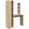vidaXL Desk with Storage 2 pcs Sonoma Oak 78.5 x 37 x 154.5 cm