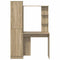 vidaXL Desk with Storage 2 pcs Sonoma Oak 78.5 x 37 x 154.5 cm