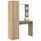 vidaXL Desk with Storage 2 pcs Sonoma Oak 78.5 x 37 x 154.5 cm