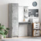 vidaXL Desk with Storage 2 pcs Concrete Grey 78.5 x 37 x 154.5 cm