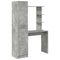vidaXL Desk with Storage 2 pcs Concrete Grey 78.5 x 37 x 154.5 cm