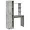 vidaXL Desk with Storage 2 pcs Concrete Grey 78.5 x 37 x 154.5 cm