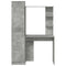 vidaXL Desk with Storage 2 pcs Concrete Grey 78.5 x 37 x 154.5 cm