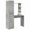 vidaXL Desk with Storage 2 pcs Concrete Grey 78.5 x 37 x 154.5 cm