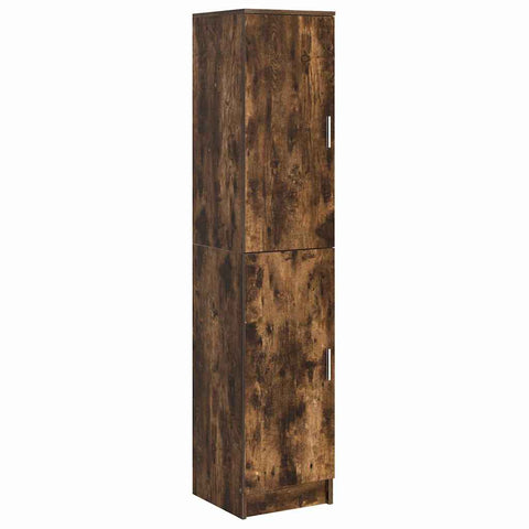 vidaXL Desk with Storage Smoked Oak Engineered Wood