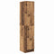 vidaXL Desk with Storage with Door 2 pcs Old Wood 78.5 x 37 x 154.5 cm