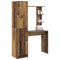 vidaXL Desk with Storage with Door 2 pcs Old Wood 78.5 x 37 x 154.5 cm
