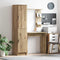 vidaXL Desk with Storage 2 pcs Artisan oak 78.5 x 37 x 154.5 cm