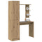 vidaXL Desk with Storage 2 pcs Artisan oak 78.5 x 37 x 154.5 cm