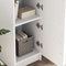 vidaXL Desk with Storage 2 pcs White 102 x 50 x 124 cm Engineered wood