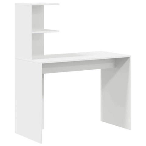 vidaXL Desk with Storage 2 pcs White 102 x 50 x 124 cm Engineered wood