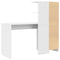 vidaXL Desk with Storage 2 pcs White 102 x 50 x 124 cm Engineered wood