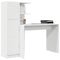 vidaXL Desk with Storage 2 pcs White 102 x 50 x 124 cm Engineered wood