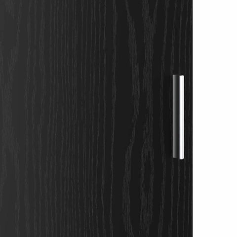 vidaXL Desk with Storage with Shelf 2 pcs Black oak 102 x 50 x 124 cm