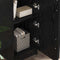 vidaXL Desk with Storage with Shelf 2 pcs Black oak 102 x 50 x 124 cm