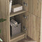 vidaXL Desk with Storage with Shelf 2 pcs Sonoma Oak 102 x 50 x 124 cm