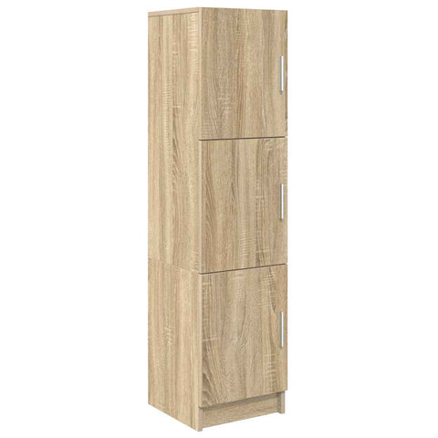 vidaXL Desk with Storage with Shelf 2 pcs Sonoma Oak 102 x 50 x 124 cm