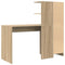 vidaXL Desk with Storage with Shelf 2 pcs Sonoma Oak 102 x 50 x 124 cm