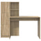 vidaXL Desk with Storage with Shelf 2 pcs Sonoma Oak 102 x 50 x 124 cm