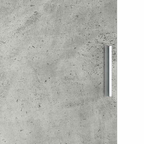 vidaXL Desk with Storage 2 pcs Concrete Grey 102 x 50 x 124 cm